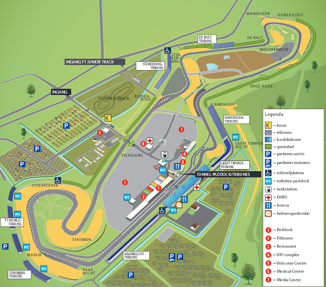 Assen Circuit plattegrond