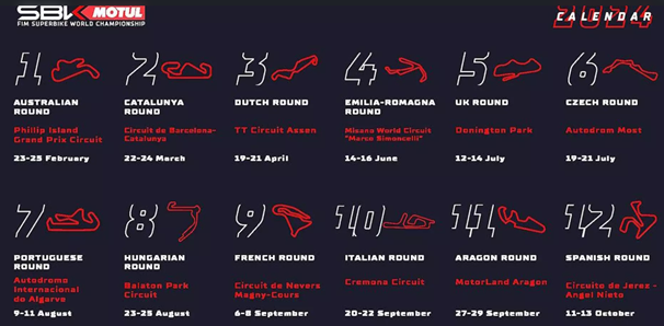 wk superbike 2024 kalender